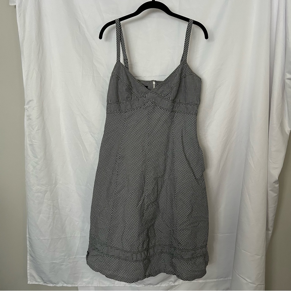 Talbots Petites Dress Gingham Plaid Checker Double Lined Mini Above Knee Length